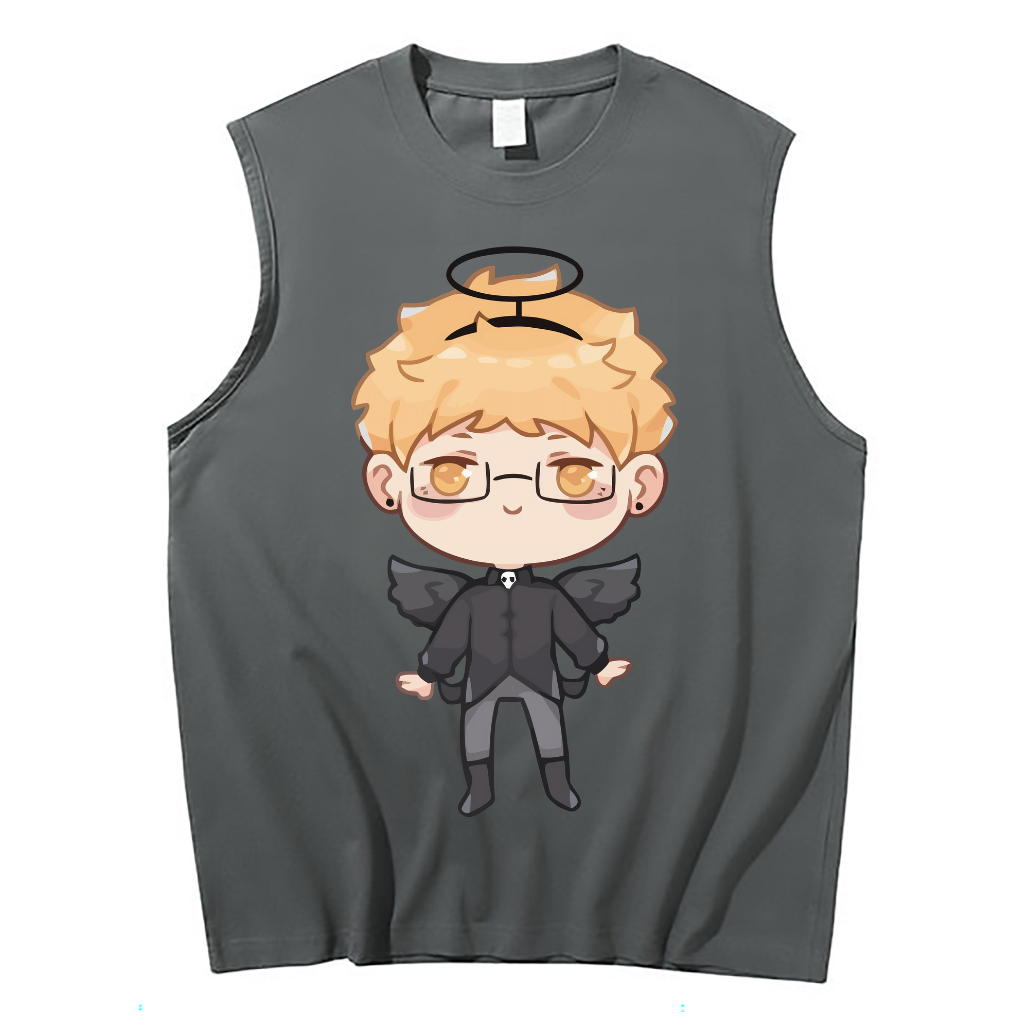 （画像用） ハイキュー!! Haikyu!! コットン100％タンクトップ（フロントプリント）